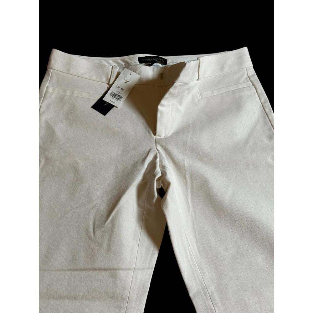 Banana Republic Sloan Fit Ankle Pants White Women's 4 NWT List $88